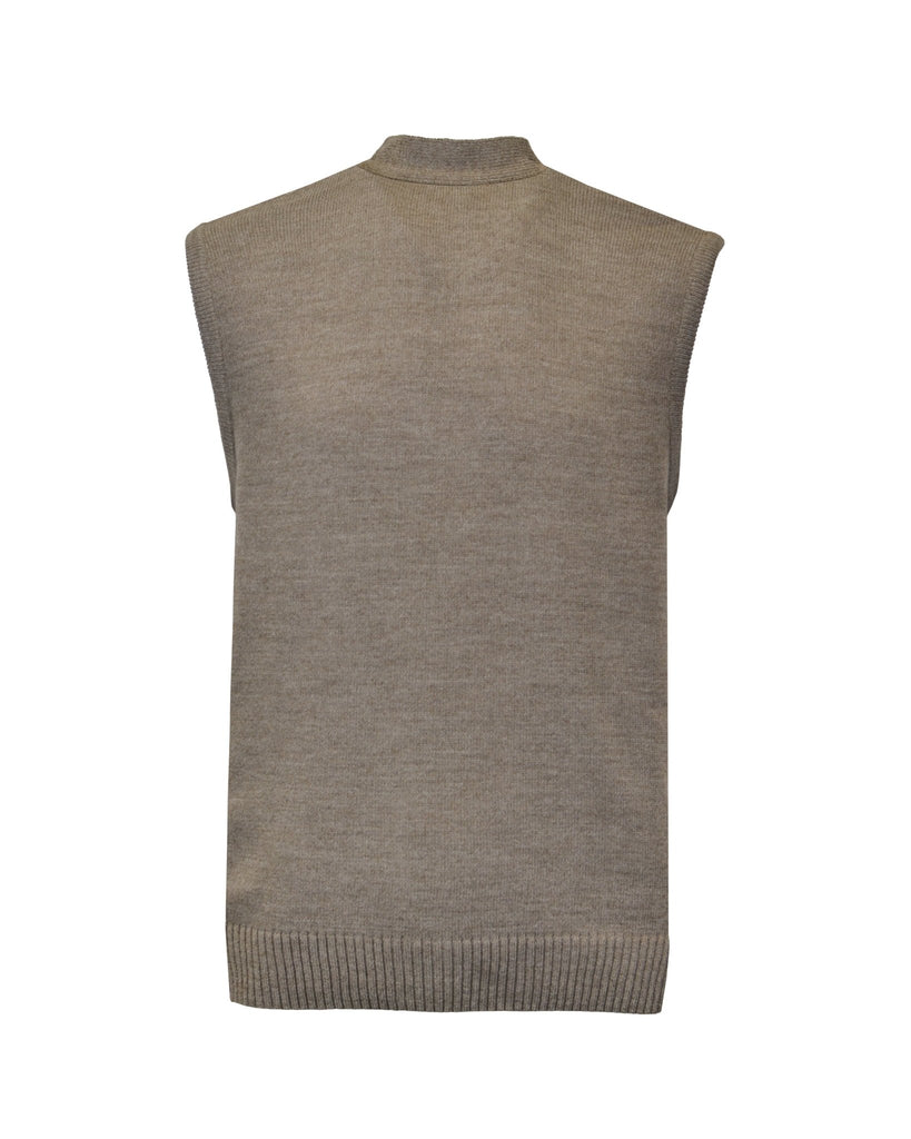 Manchester Chaleco Cafe Tejido - Manchester