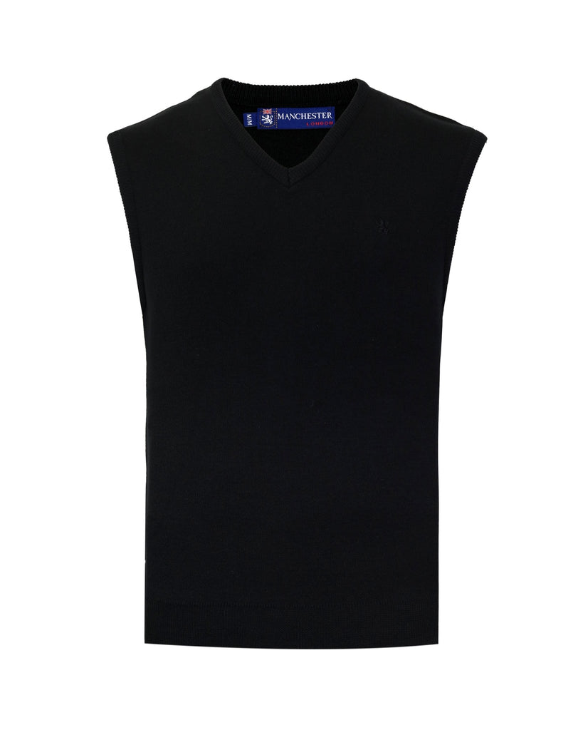 Manchester Chaleco Liso en Lana y Acrílico - Manchester