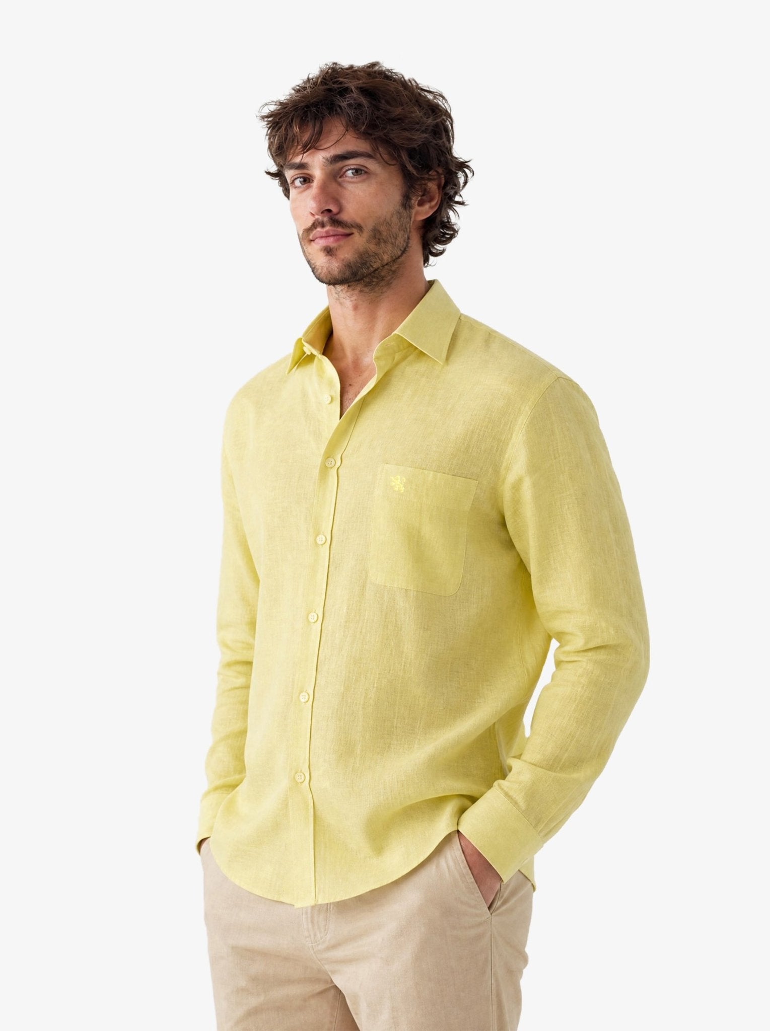Manchester Elite Camisa Casual Lino - Manchester