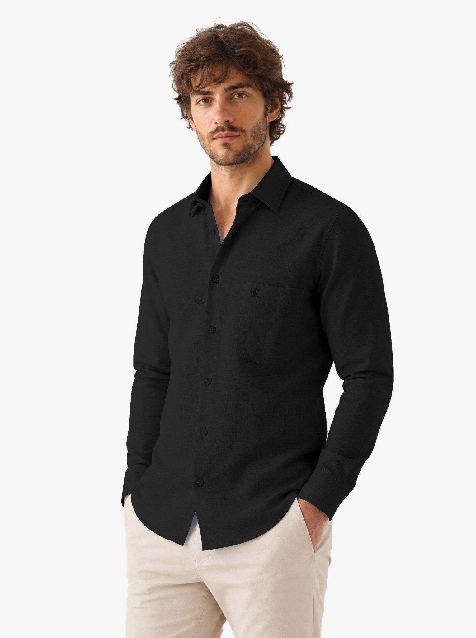 Manchester Elite Camisa Casual Lino - Manchester