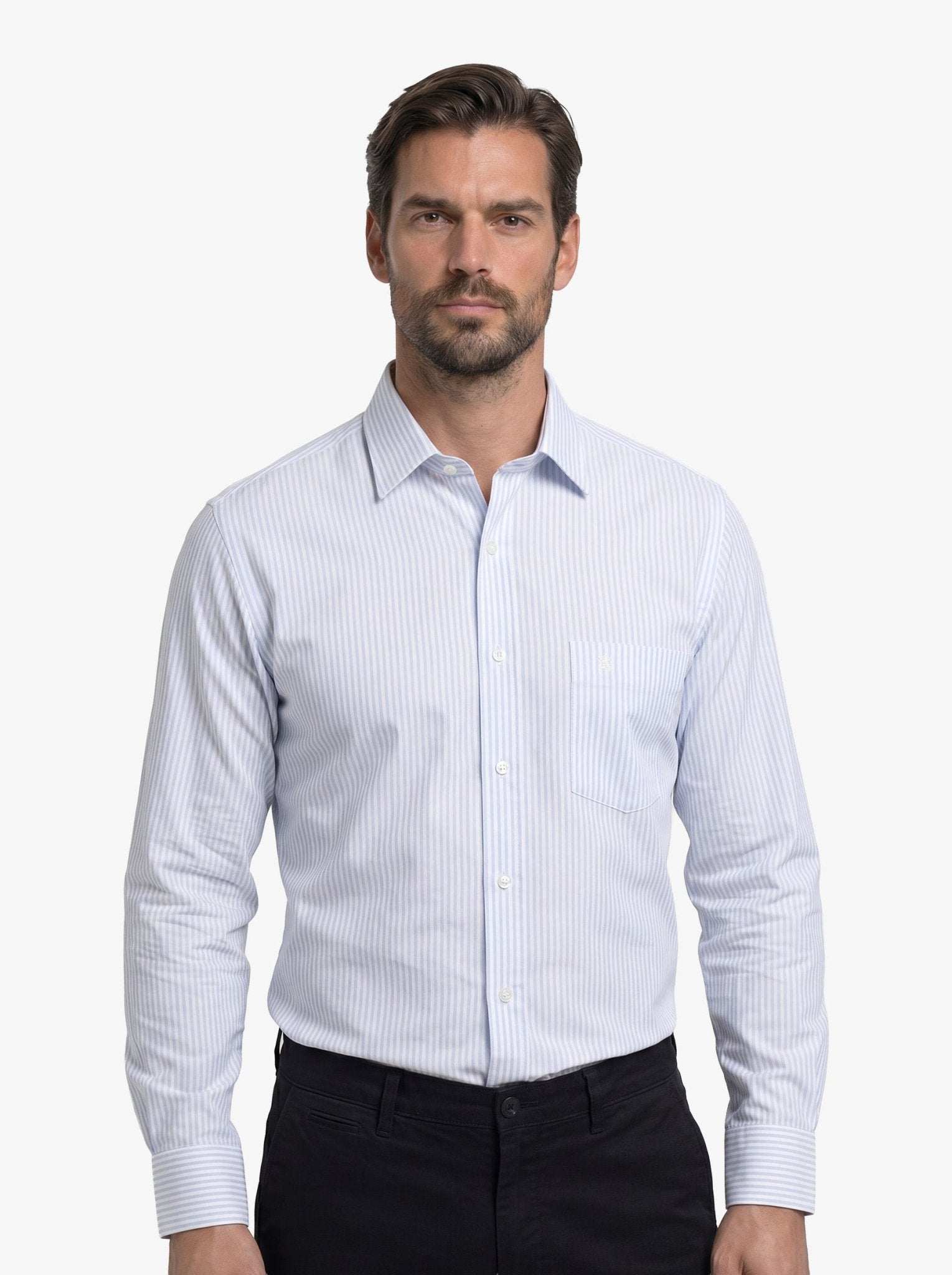 Manchester Elite Camisa de Vestir Algodón Wrinkle Free - Manchester