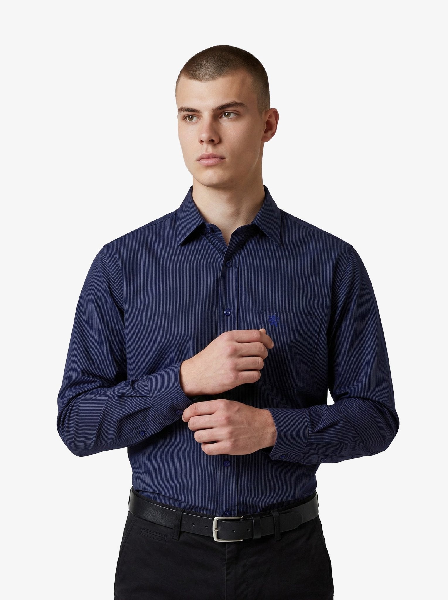 Manchester Elite Camisa de Vestir Algodón Wrinkle Free - Manchester
