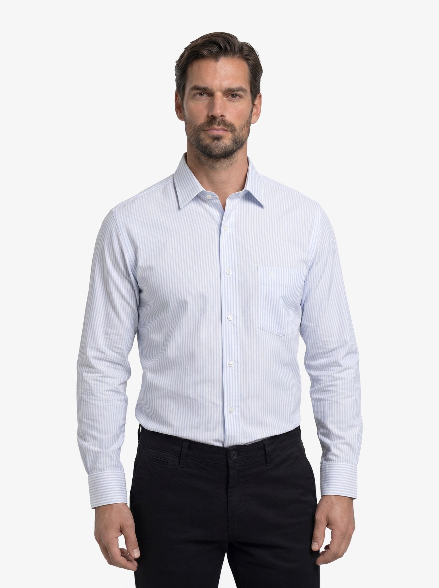 Manchester Elite Camisa de Vestir Algodón Wrinkle Free - Manchester