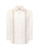 Manchester Guayabera Alforzas Artesanales - Sin Bolsas - Manga Larga - Manchester