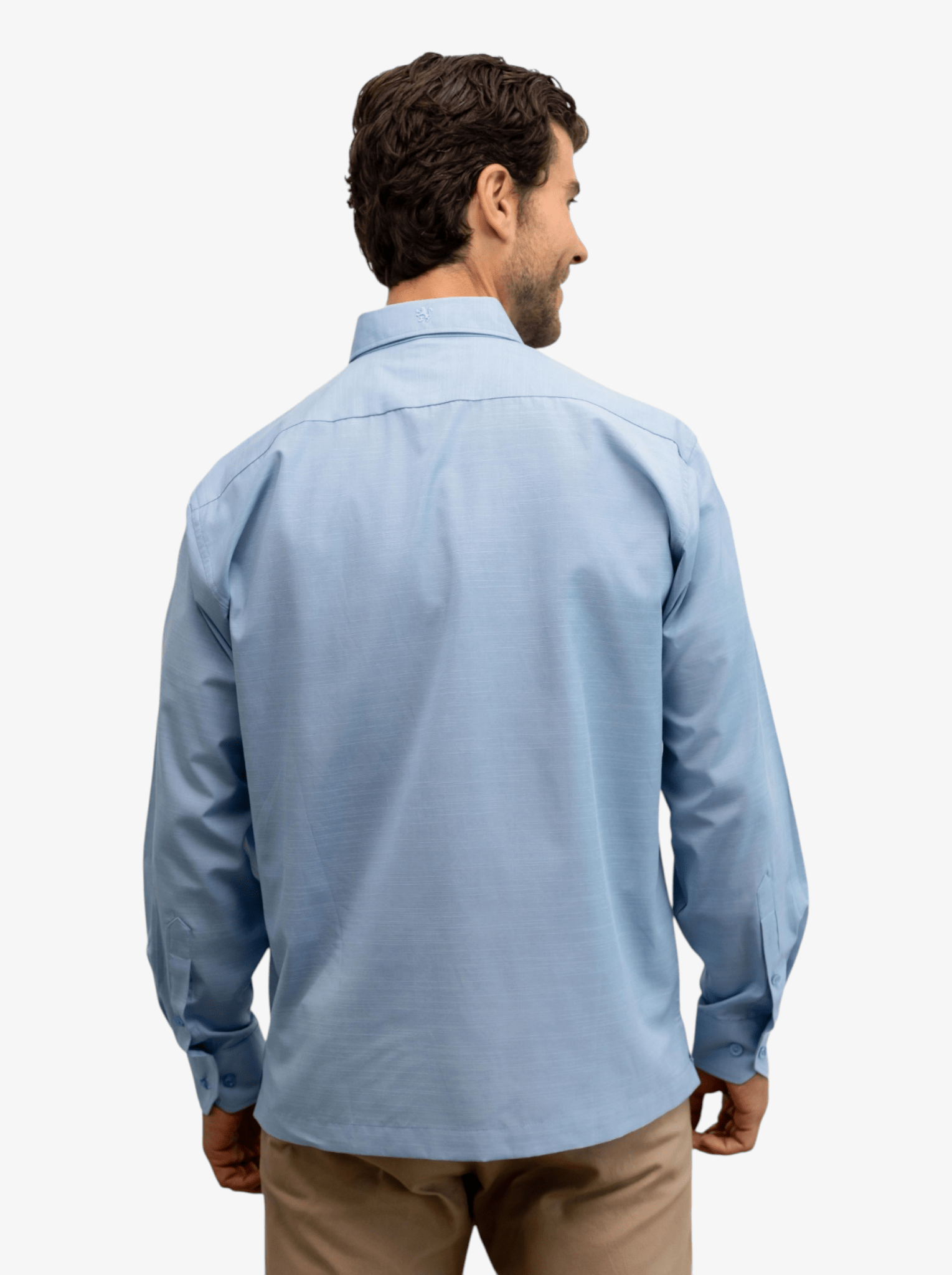Manchester Guayabera Alforzas Artesanales - Sin Bolsas - Manga Larga - Manchester