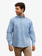 Manchester Guayabera Alforzas Artesanales - Sin Bolsas - Manga Larga - Manchester