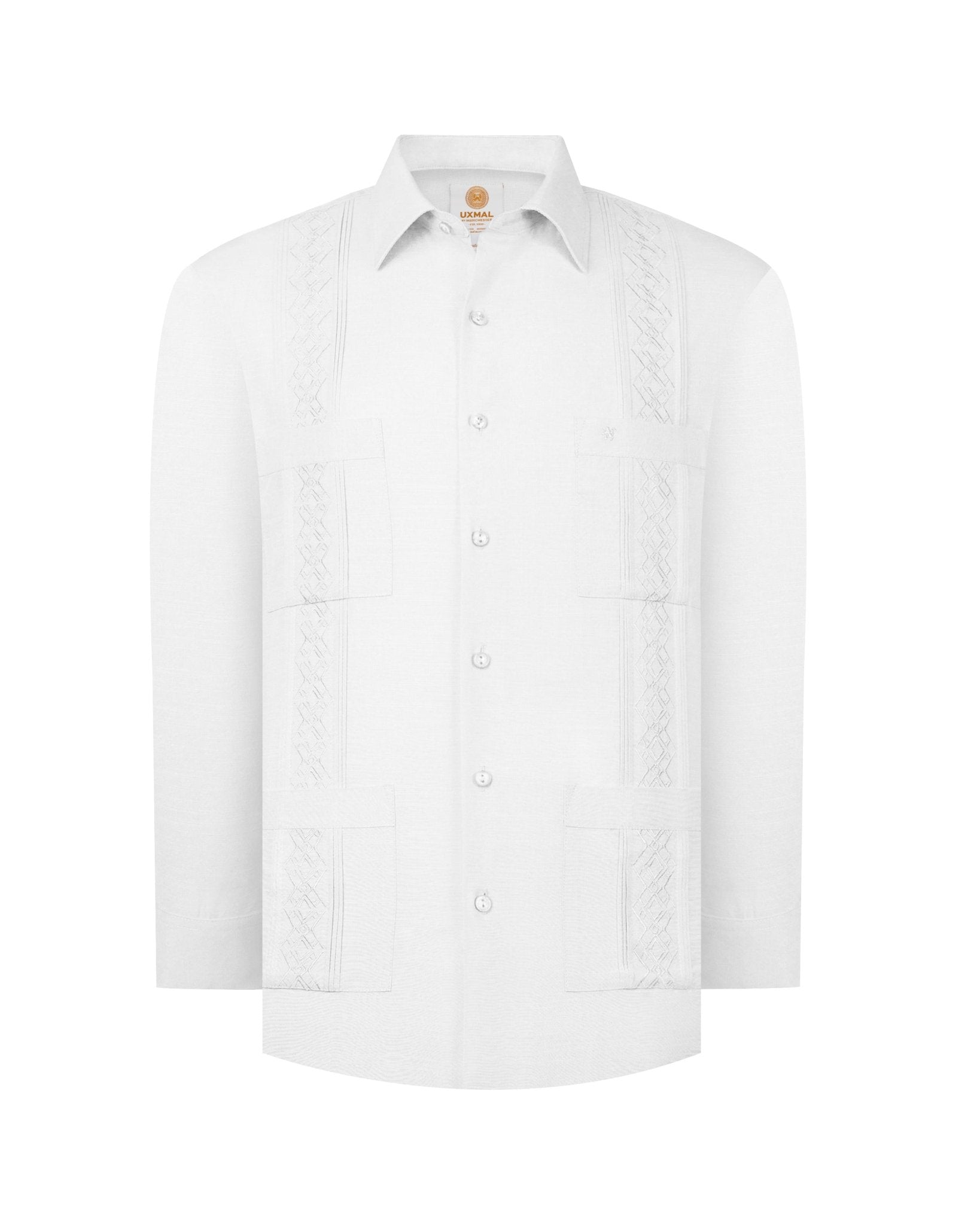 Manchester Guayabera Alforzas Artesanales y Bordado en Relieve - Manchester