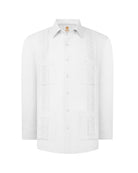 Manchester Guayabera Alforzas Artesanales y Bordado en Relieve - Manchester