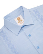 Manchester Guayabera Alforzas Artesanales y Bordado en Relieve - Manchester