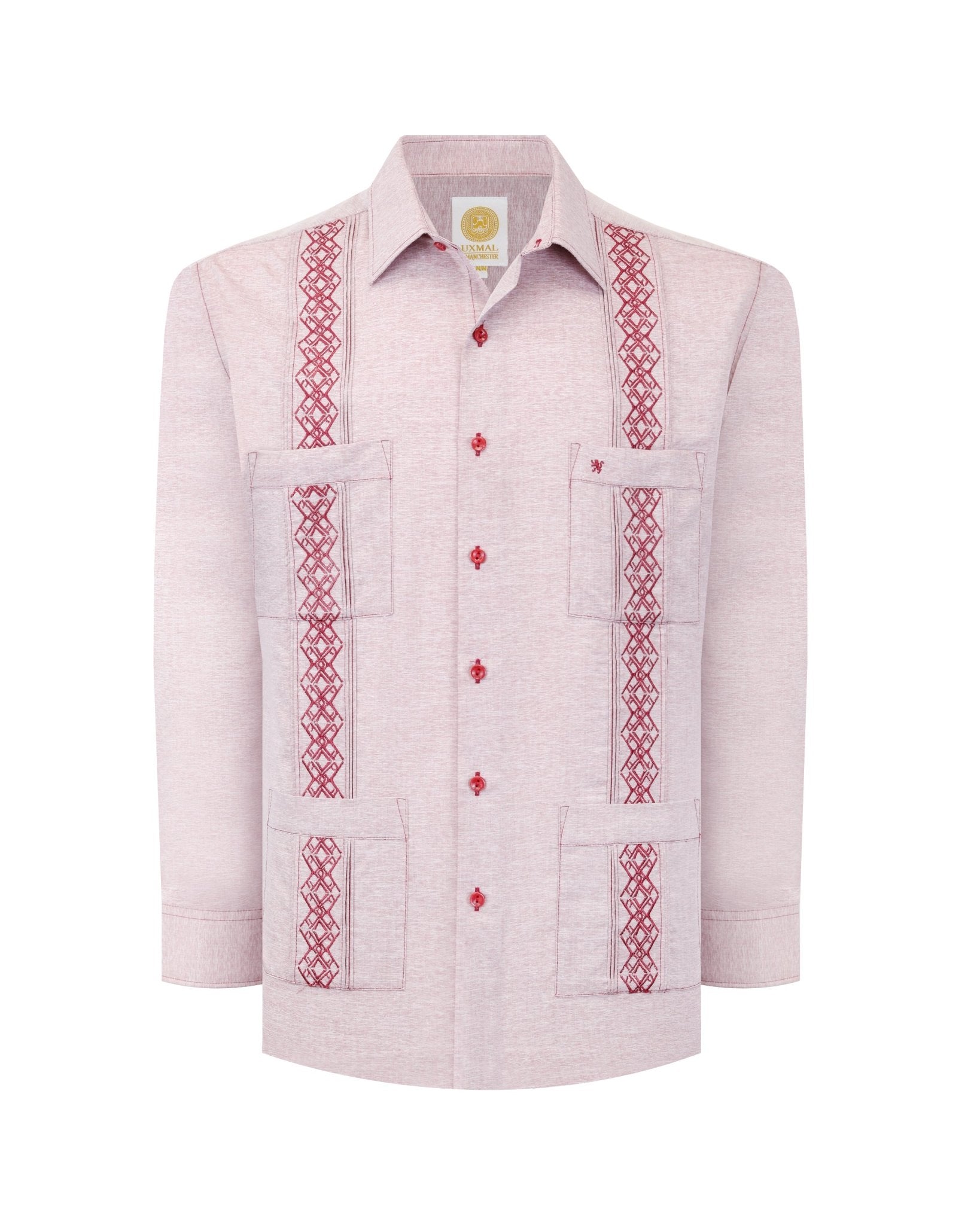 Manchester Guayabera Alforzas Artesanales y Bordado en Relieve - Manchester