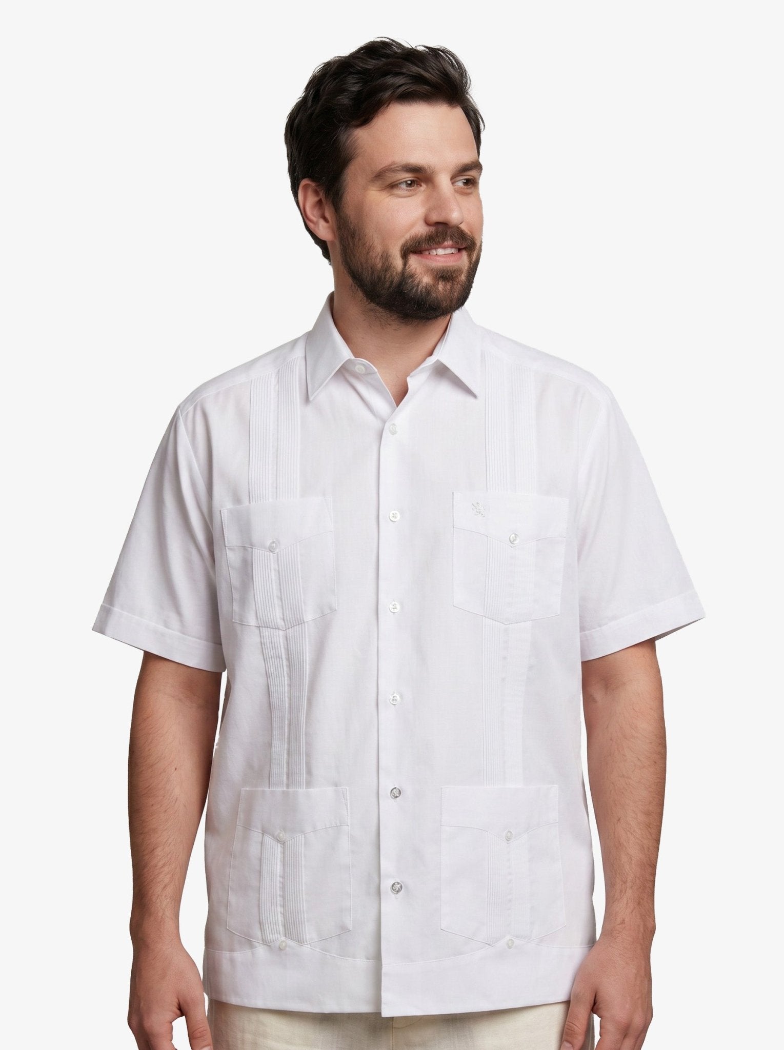 Manchester Guayabera Big and Tall Algodón y Poliéster - Manchester