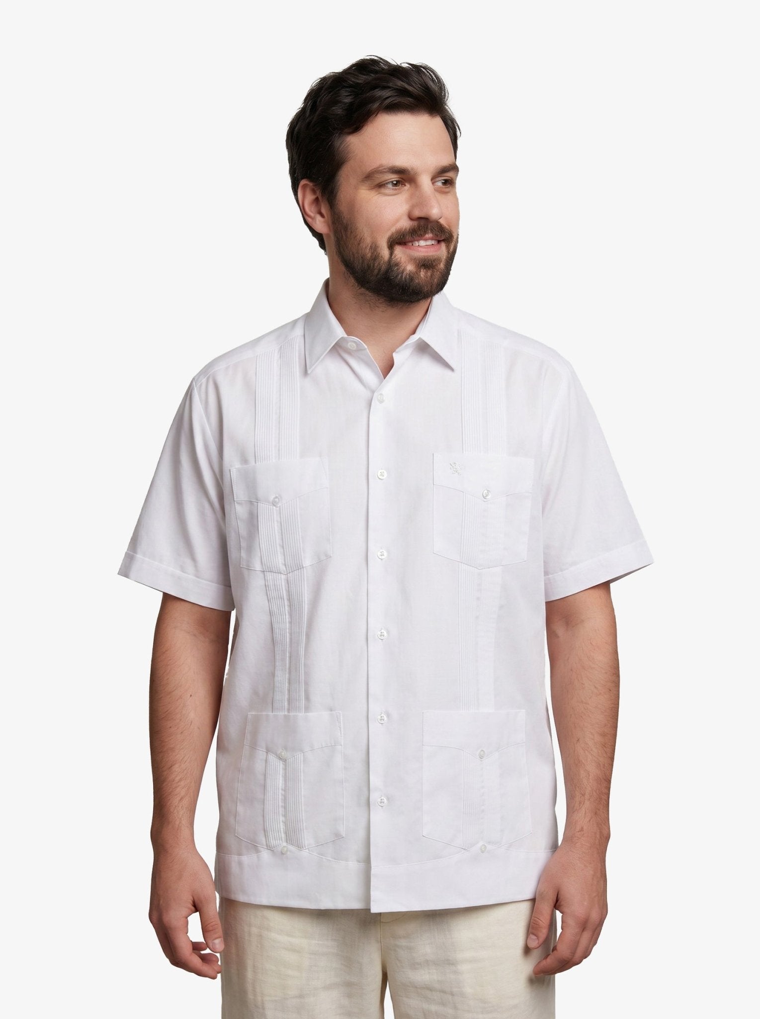 Manchester Guayabera Big and Tall Algodón y Poliéster - Manchester