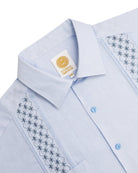 Manchester Guayabera Bordada Floral Premium Manga Larga - Manchester