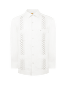 Manchester Guayabera Bordada Floral Premium Manga Larga - Manchester