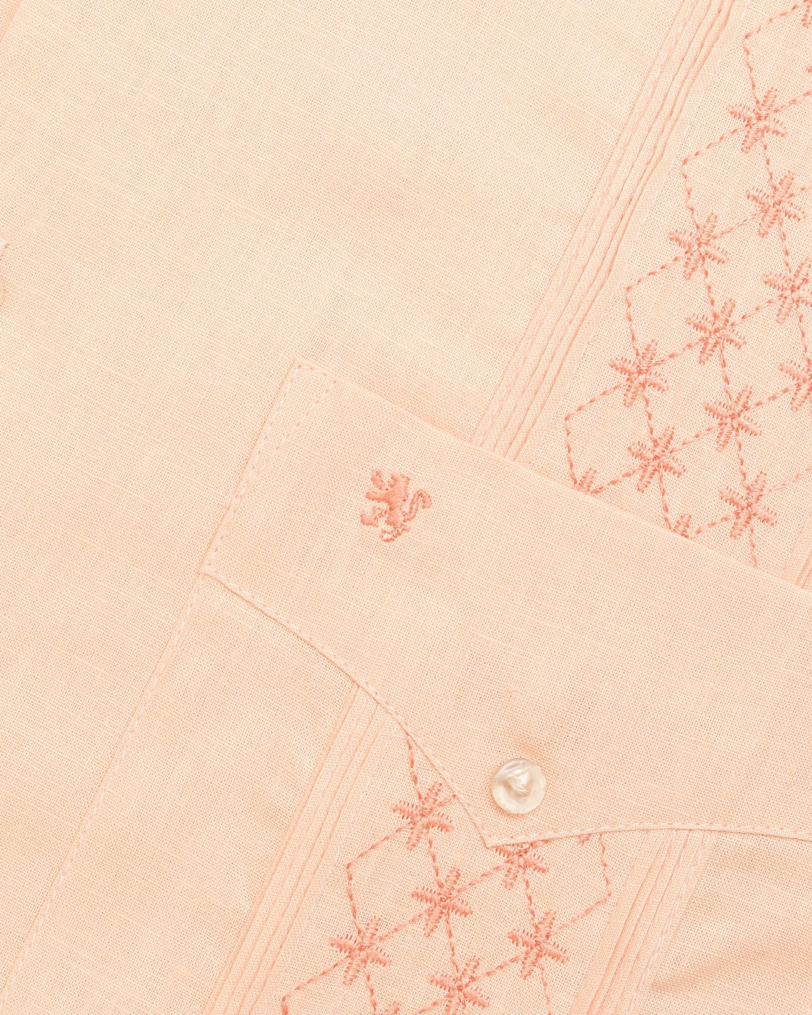 Manchester Guayabera Bordada Floral Premium Manga Larga - Manchester