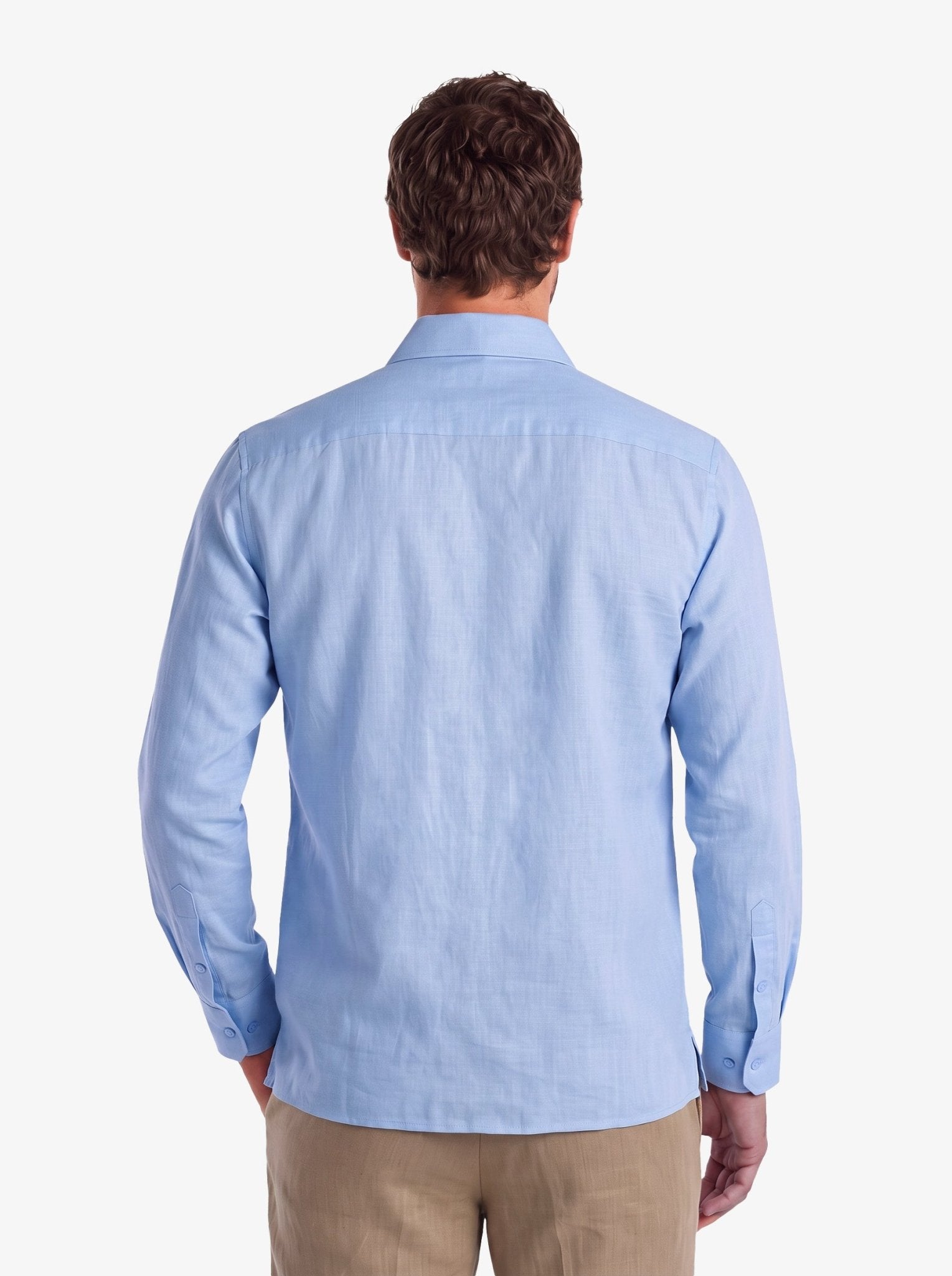 Manchester Guayabera Bordado Artesanal Geométrico Alforzada - Manchester