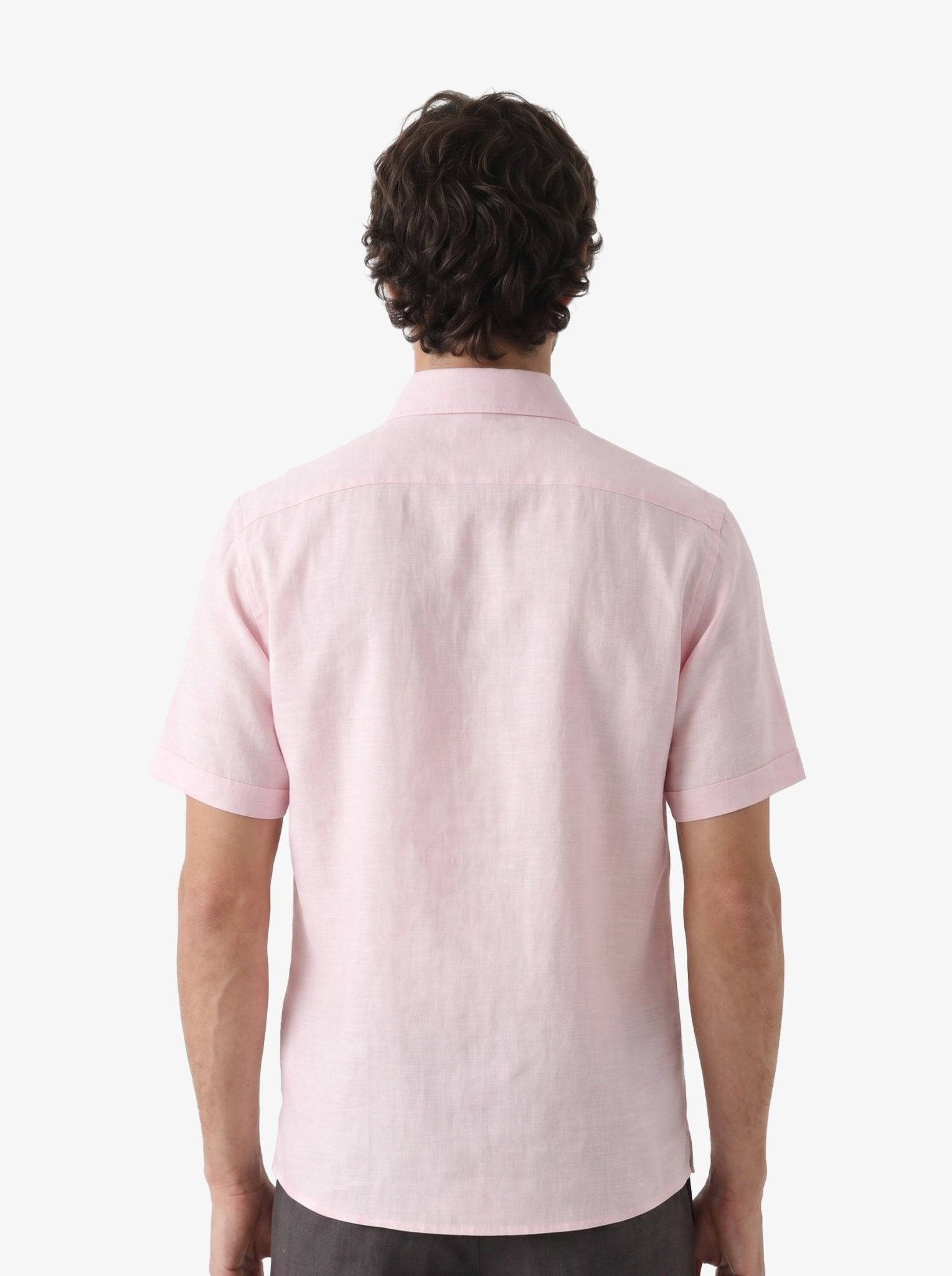 Manchester Guayabera Bordado Geométrico y Alforzas Finas - Manga Corta - Manchester