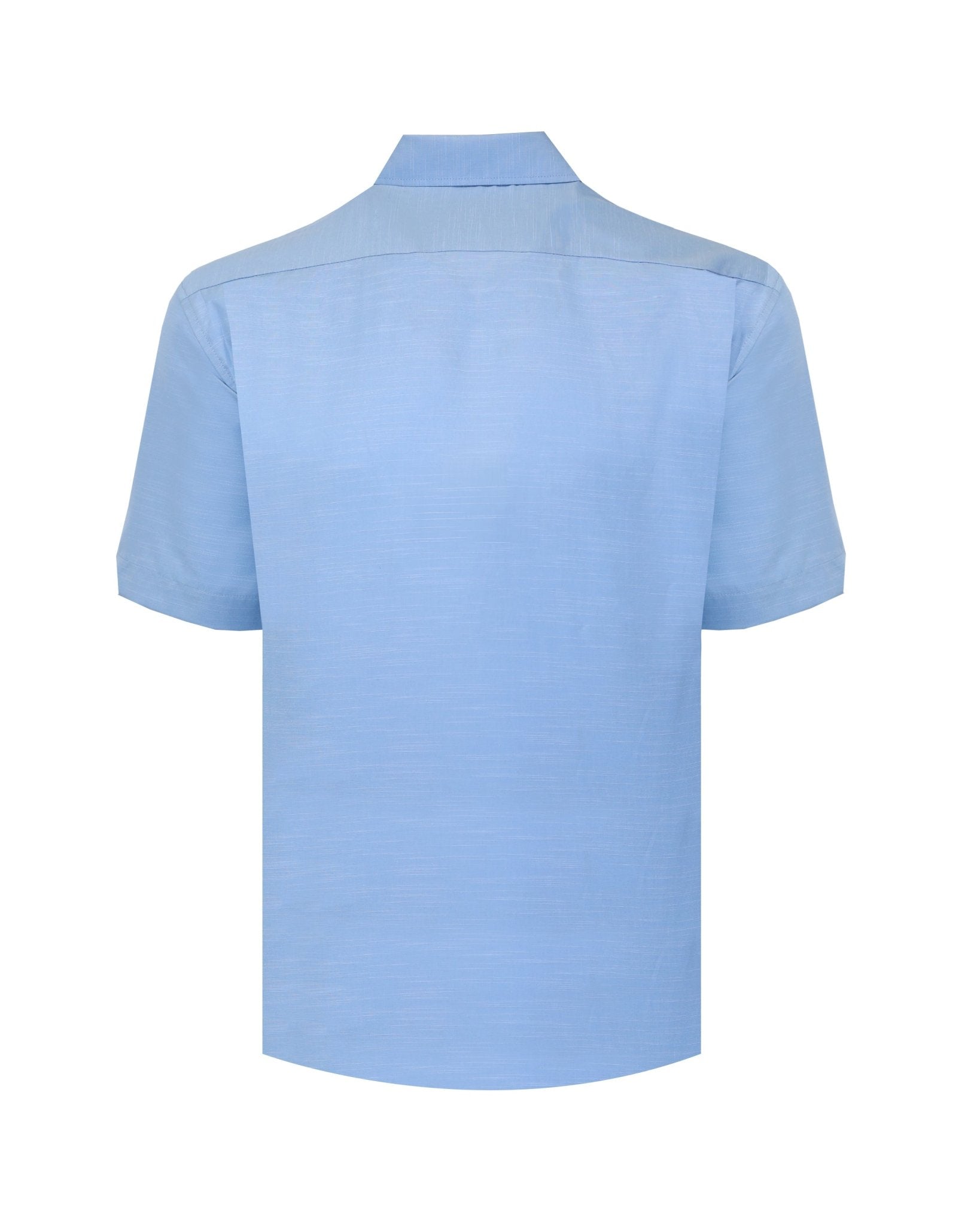 Manchester Guayabera Bordado Geométrico y Alforzas Finas - Manga Corta - Manchester