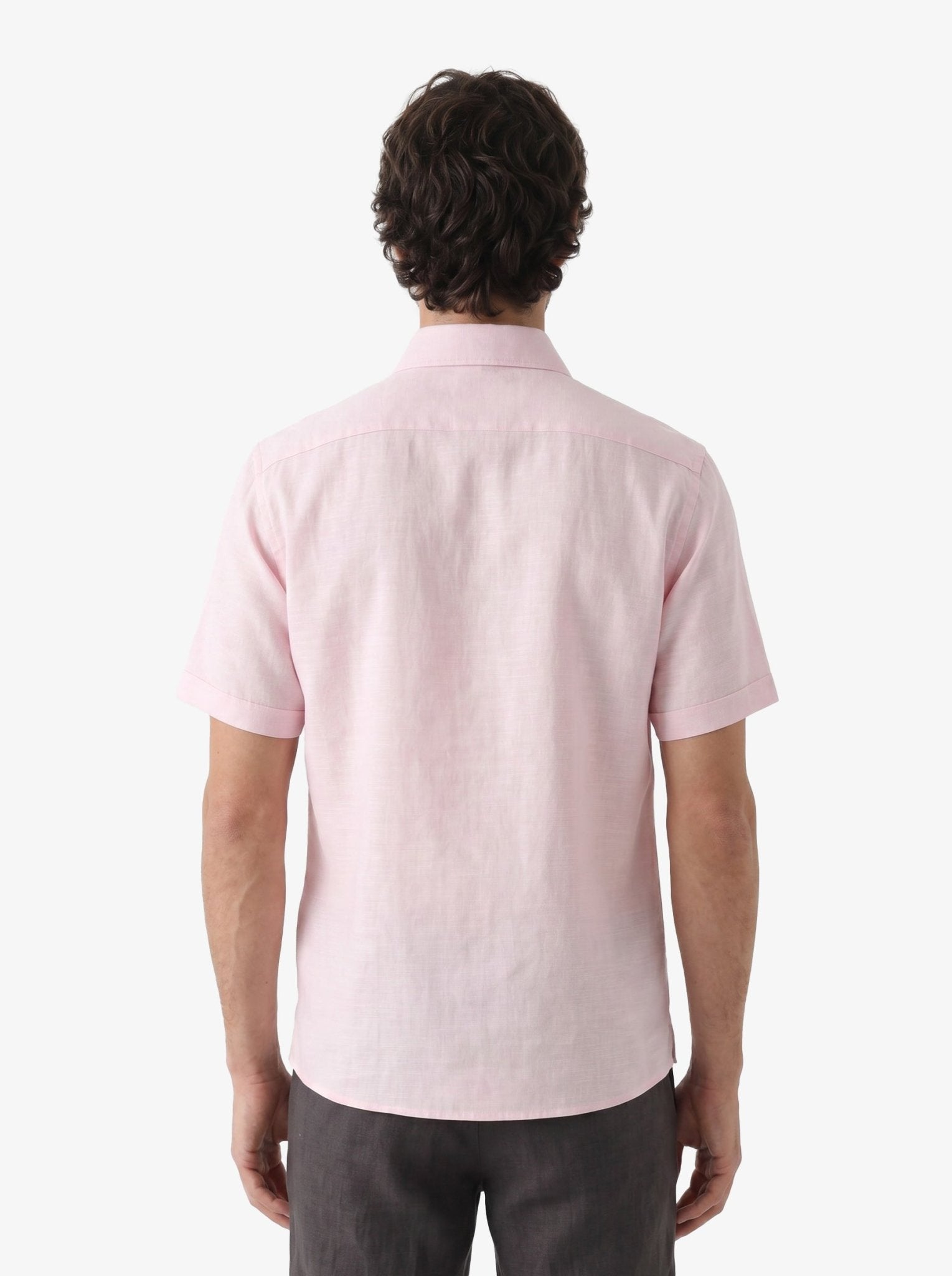 Manchester Guayabera Bordado Geométrico y Alforzas Finas - Manga Corta - Manchester