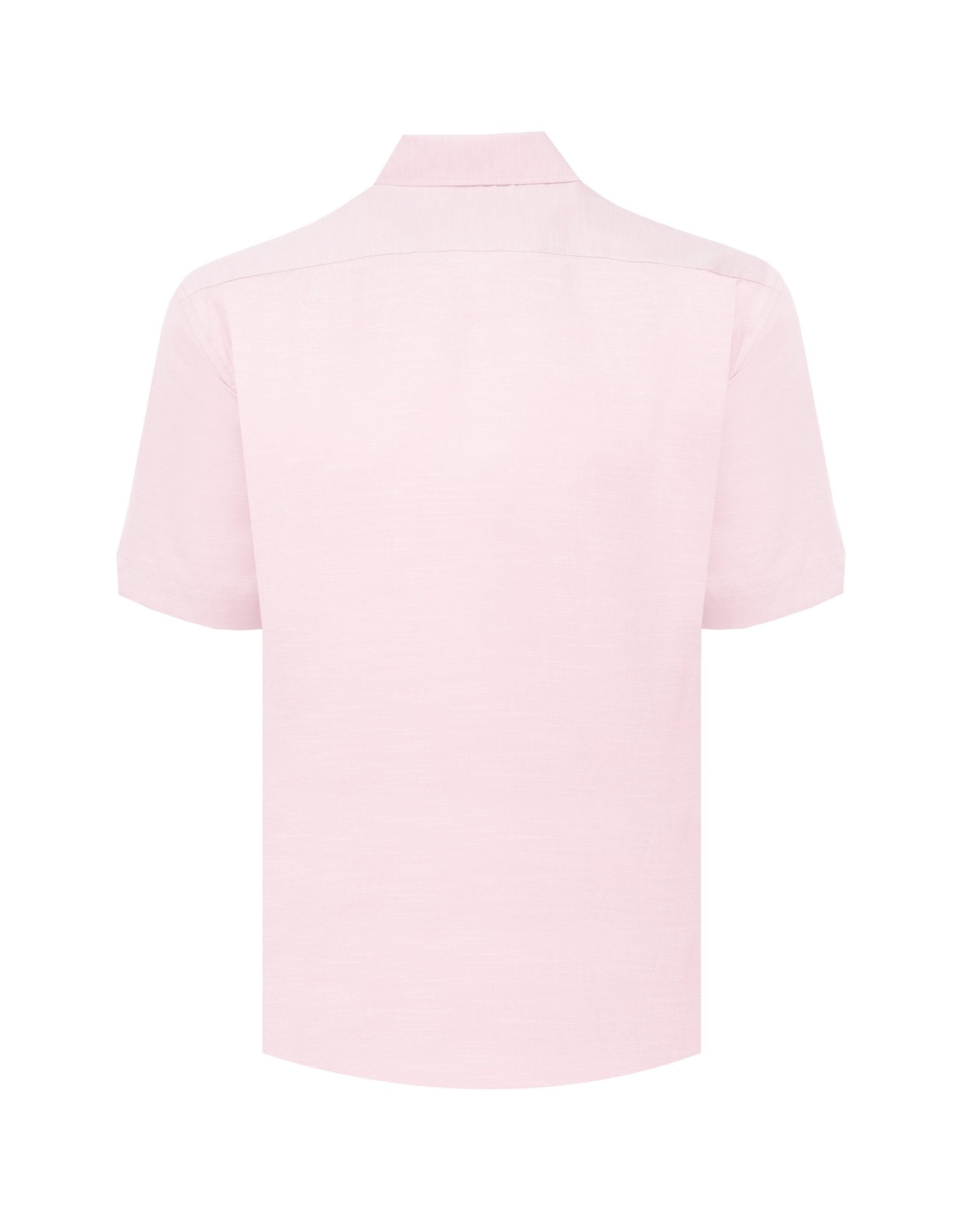 Manchester Guayabera Bordado Geométrico y Alforzas Finas - Manga Corta - Manchester