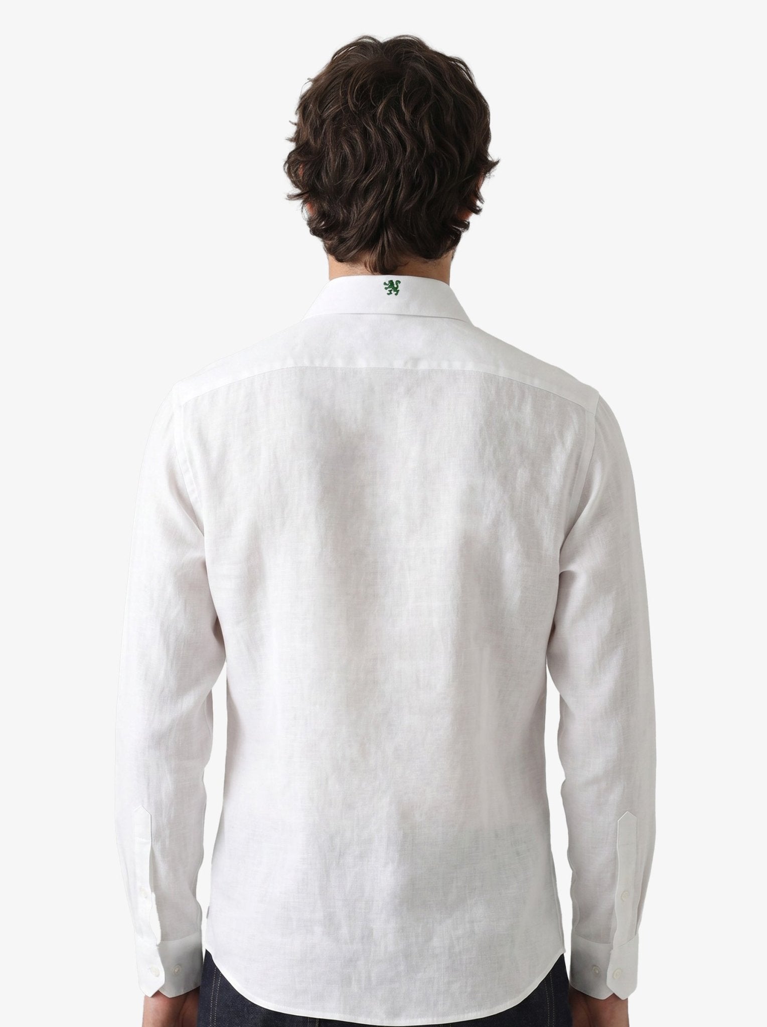 Manchester Guayabera de Lino Edición Especial Mundial 2026 – Sin Bolsas Manga Larga - Manchester