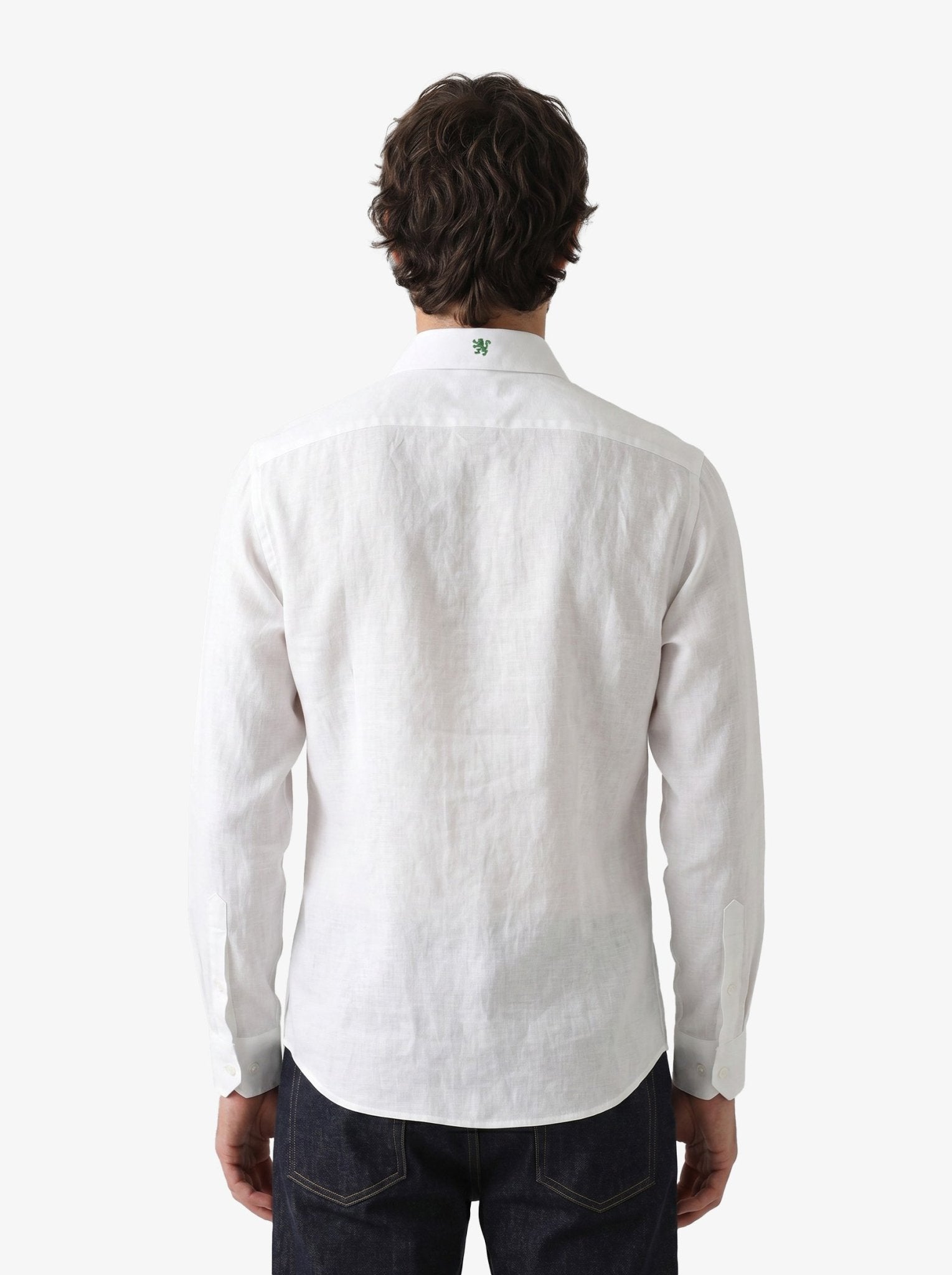 Manchester Guayabera de Lino Edición Especial Mundial 2026 – Sin Bolsas Manga Larga - Manchester