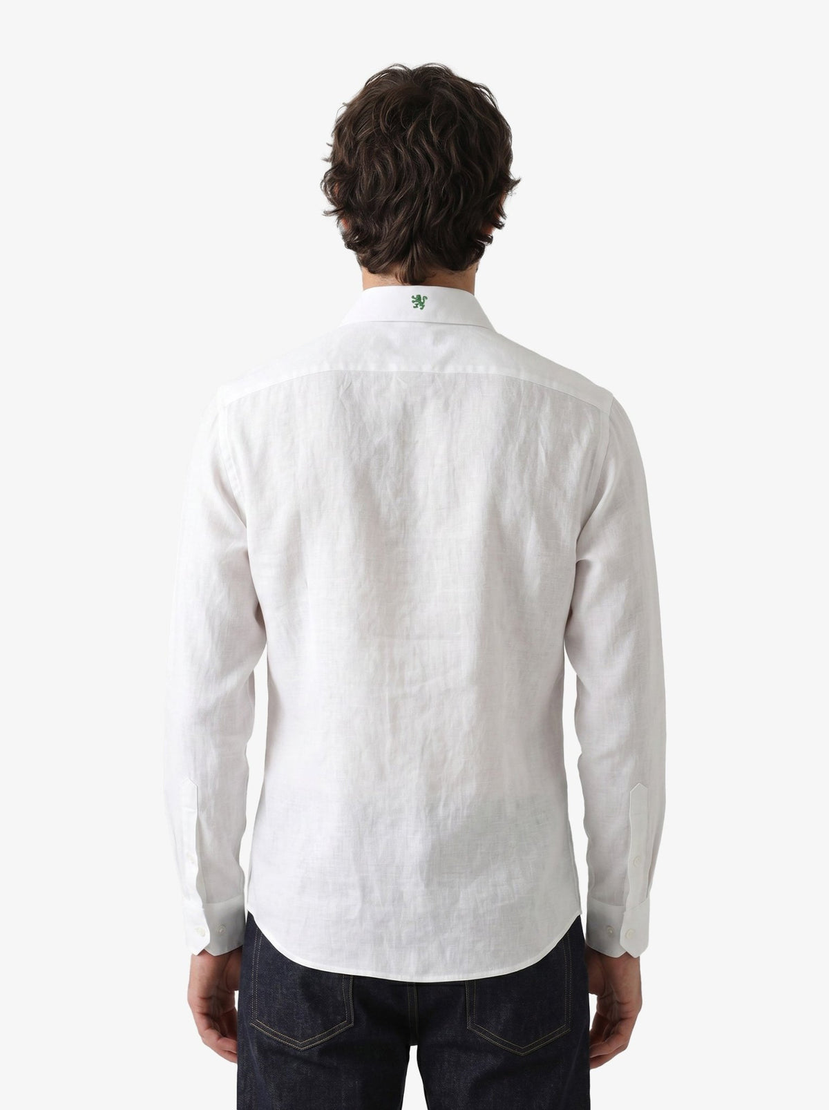 Manchester Guayabera de Lino Edición Especial Mundial 2026 – Sin Bolsas Manga Larga - Manchester