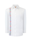 Manchester Guayabera de Lino Edición Especial Mundial 2026 – Sin Bolsas Manga Larga - Manchester