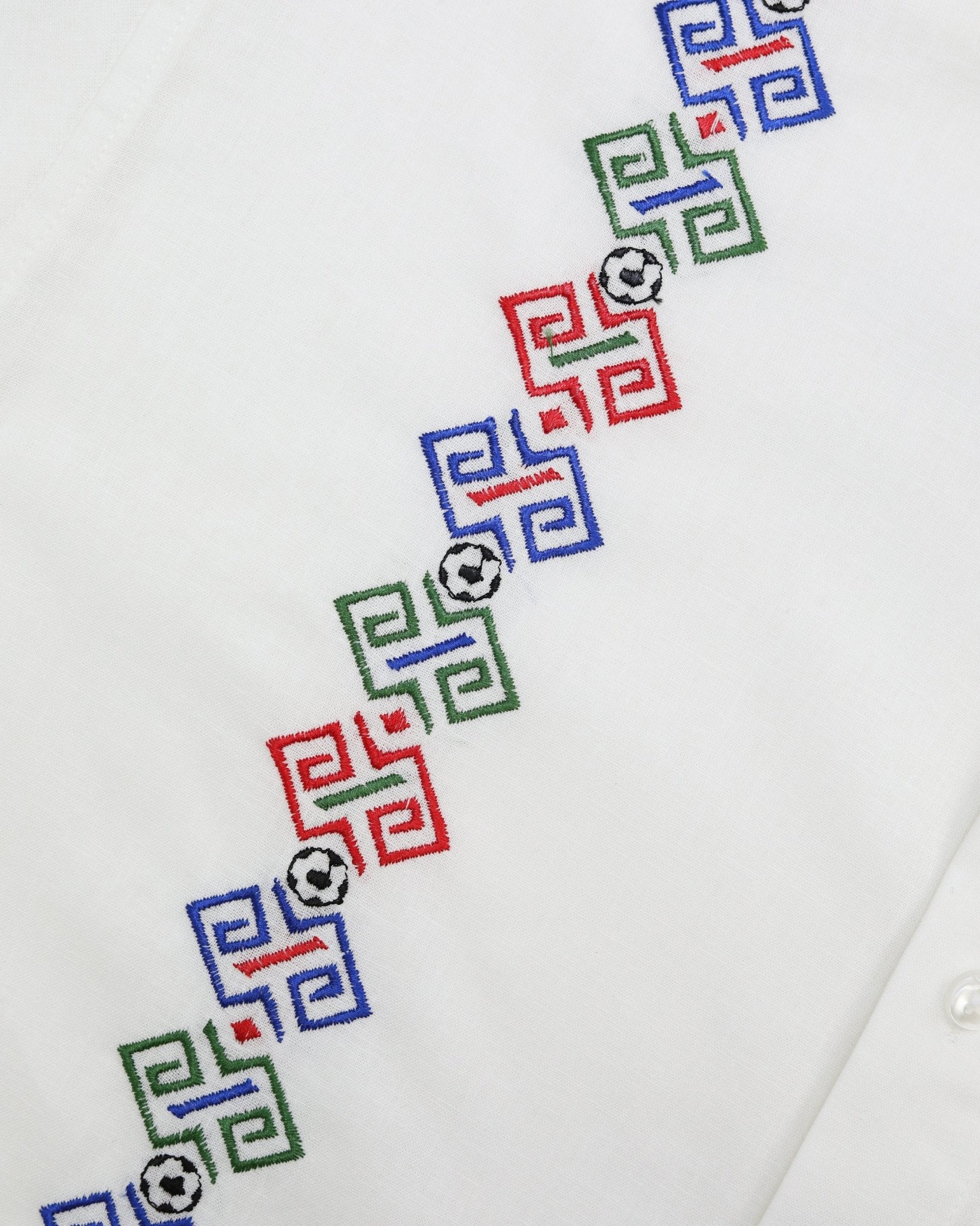 Manchester Guayabera de Lino Edición Especial Mundial 2026 – Sin Bolsas Manga Larga - Manchester