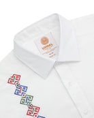 Manchester Guayabera de Lino Edición Especial Mundial 2026 – Sin Bolsas Manga Larga - Manchester
