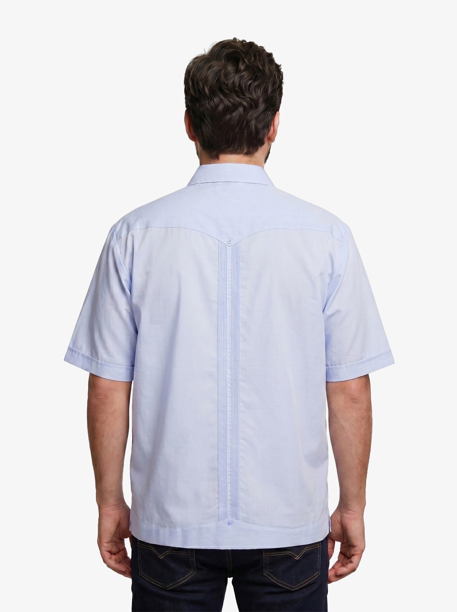Manchester Guayabera de Manga Corta de Talla Extra - Manchester