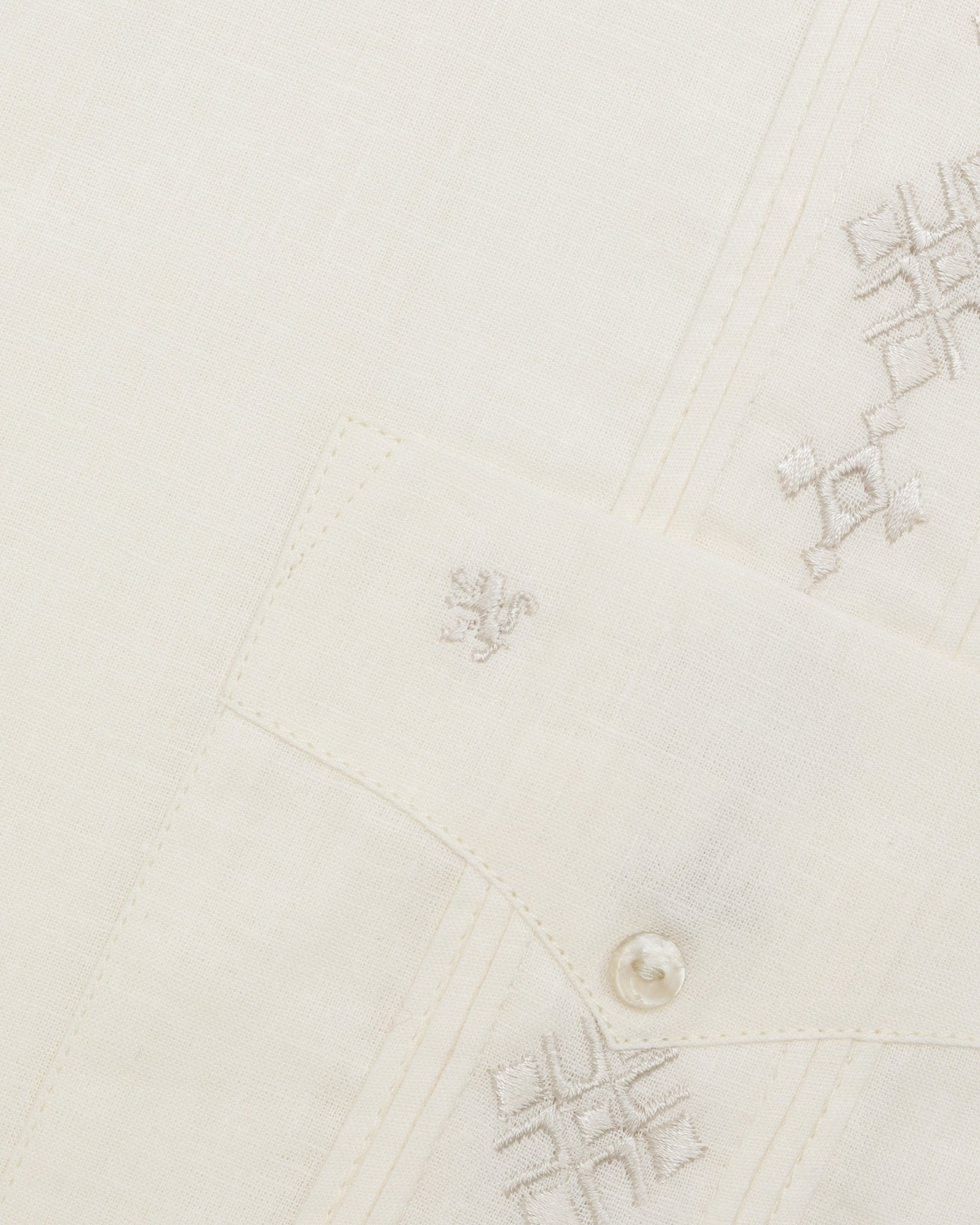 Manchester Guayabera Lino - Algodón Diseño Liso - Manchester