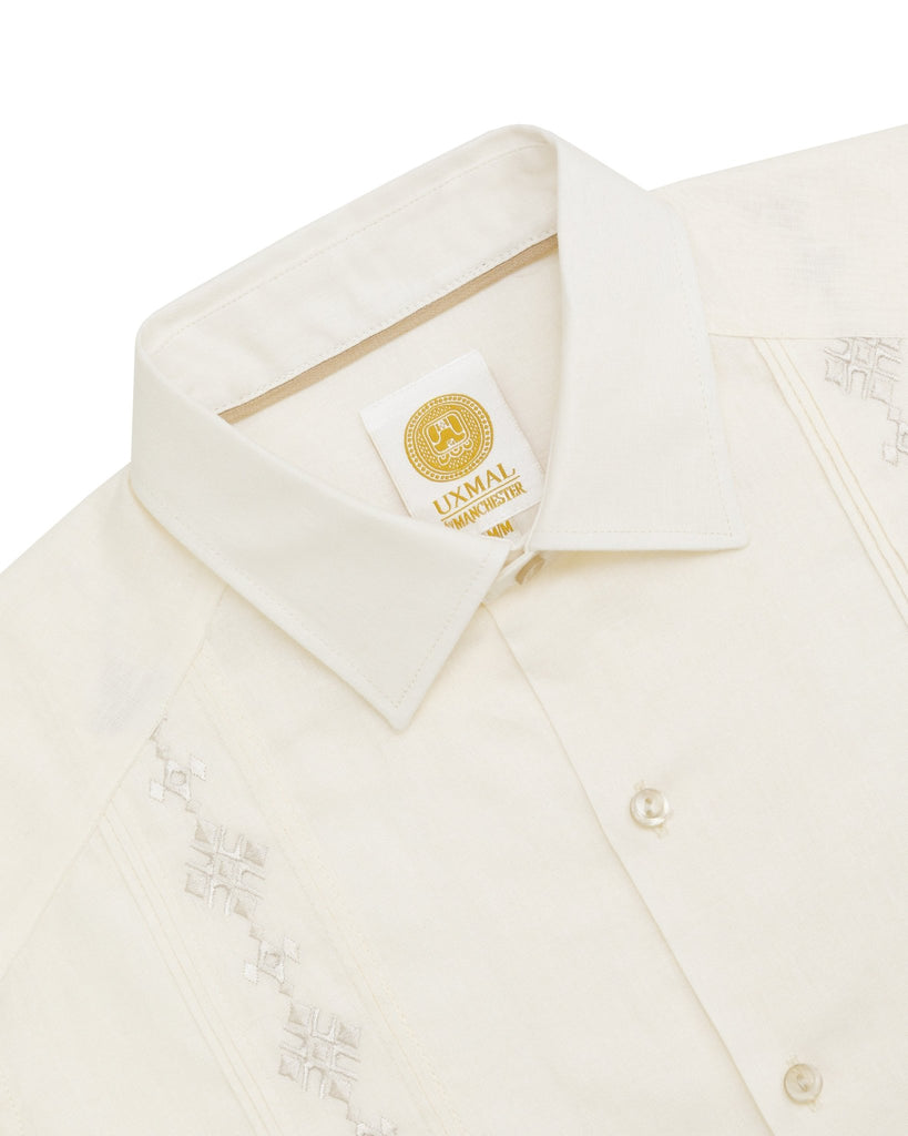 Manchester Guayabera Lino - Algodón Diseño Liso - Manchester