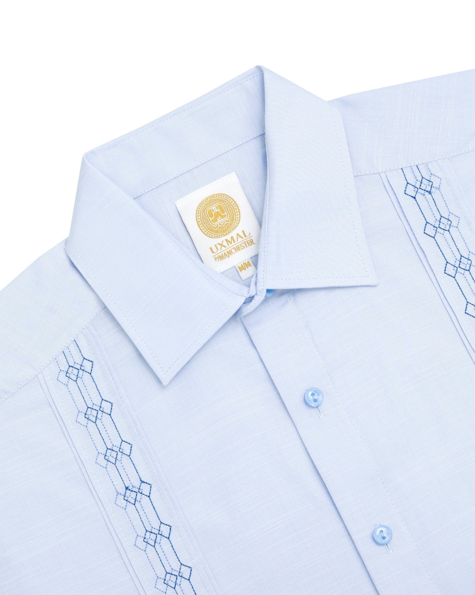 Manchester Guayabera Lisa Algodón - Poliéster Diseño Liso - Manchester