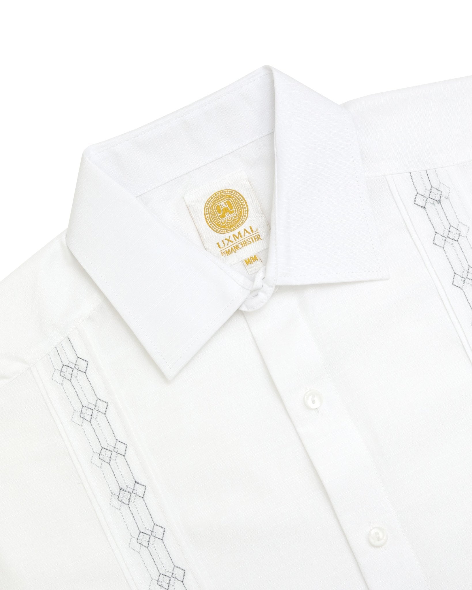 Manchester Guayabera Lisa Algodón - Poliéster Diseño Liso - Manchester