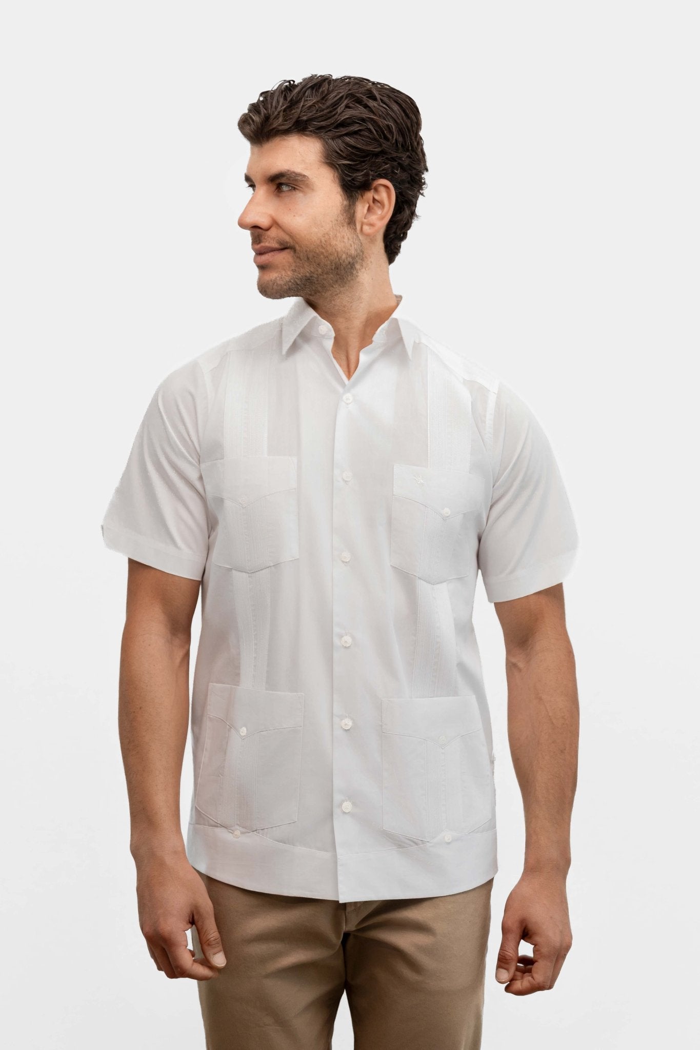 Manchester Guayabera Lisa Algodón y Poliéster - Manchester