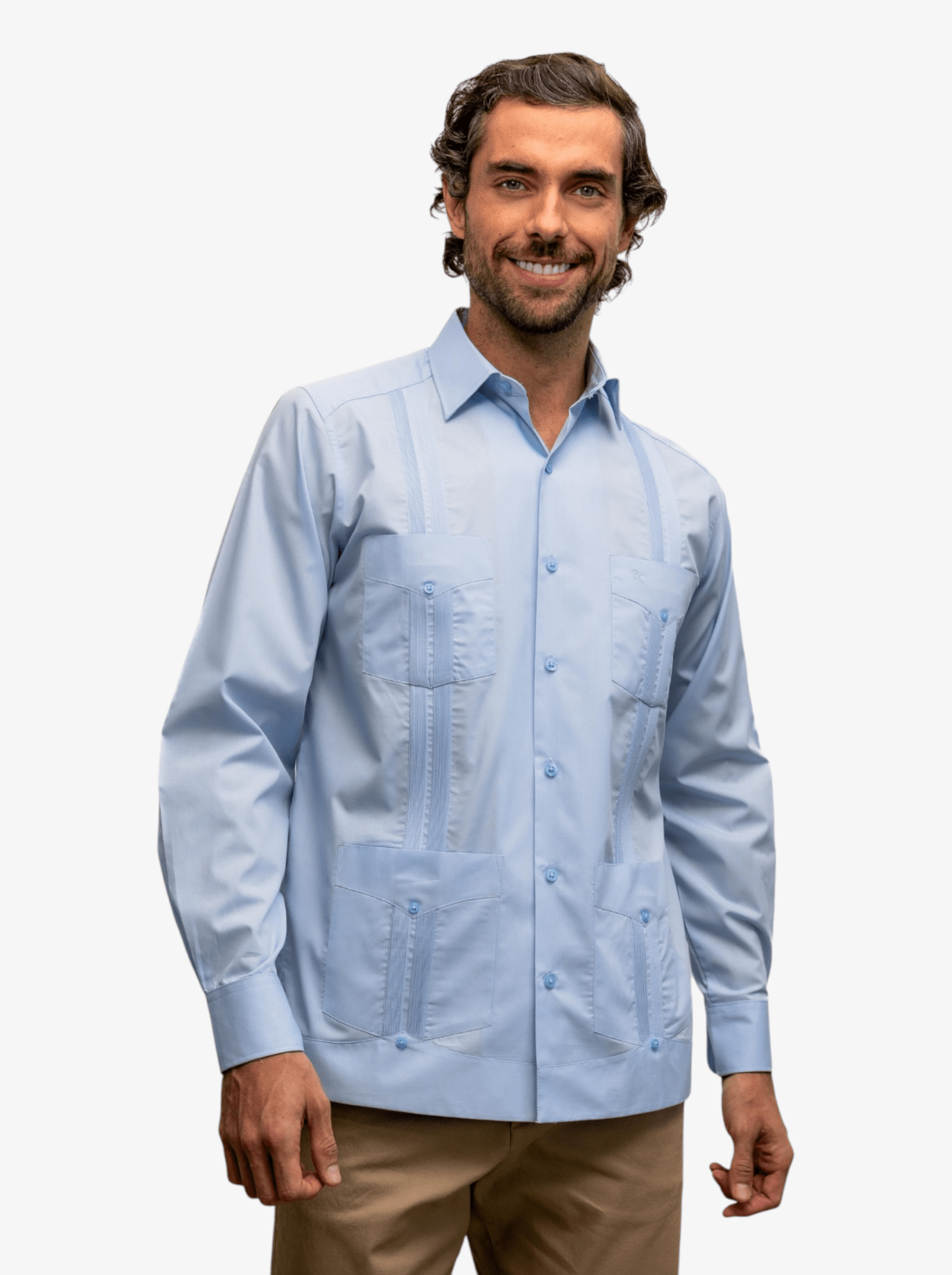 Manchester Guayabera Lisa Algodón y Poliéster - Manchester