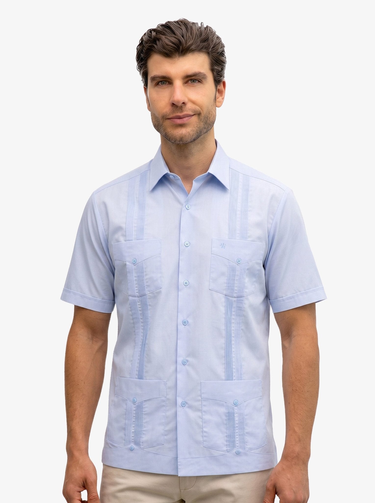 Manchester Guayabera Lisa Algodón y Poliéster - Manchester