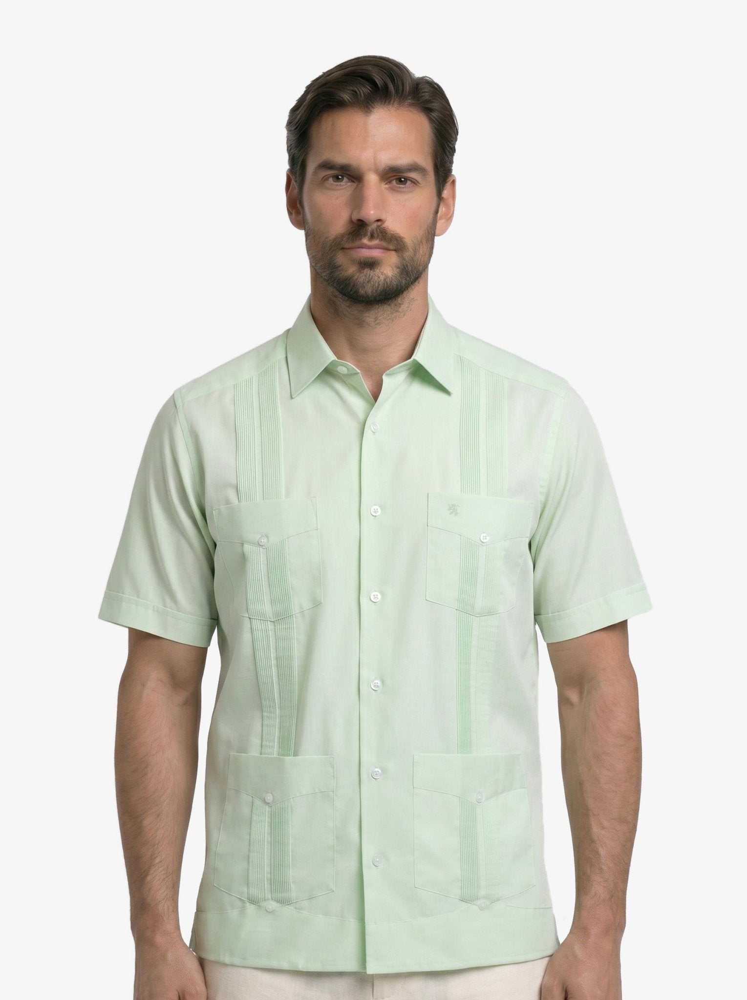 Manchester Guayabera Lisa Algodón y Poliéster - Manchester