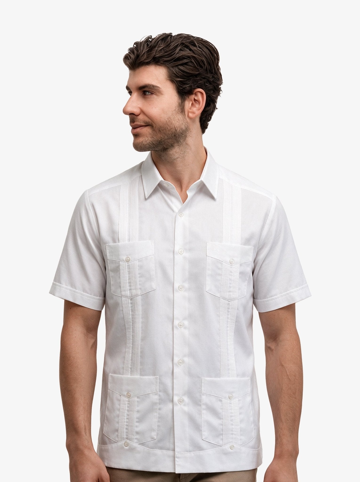 Manchester Guayabera Lisa Algodón y Poliéster - Manchester