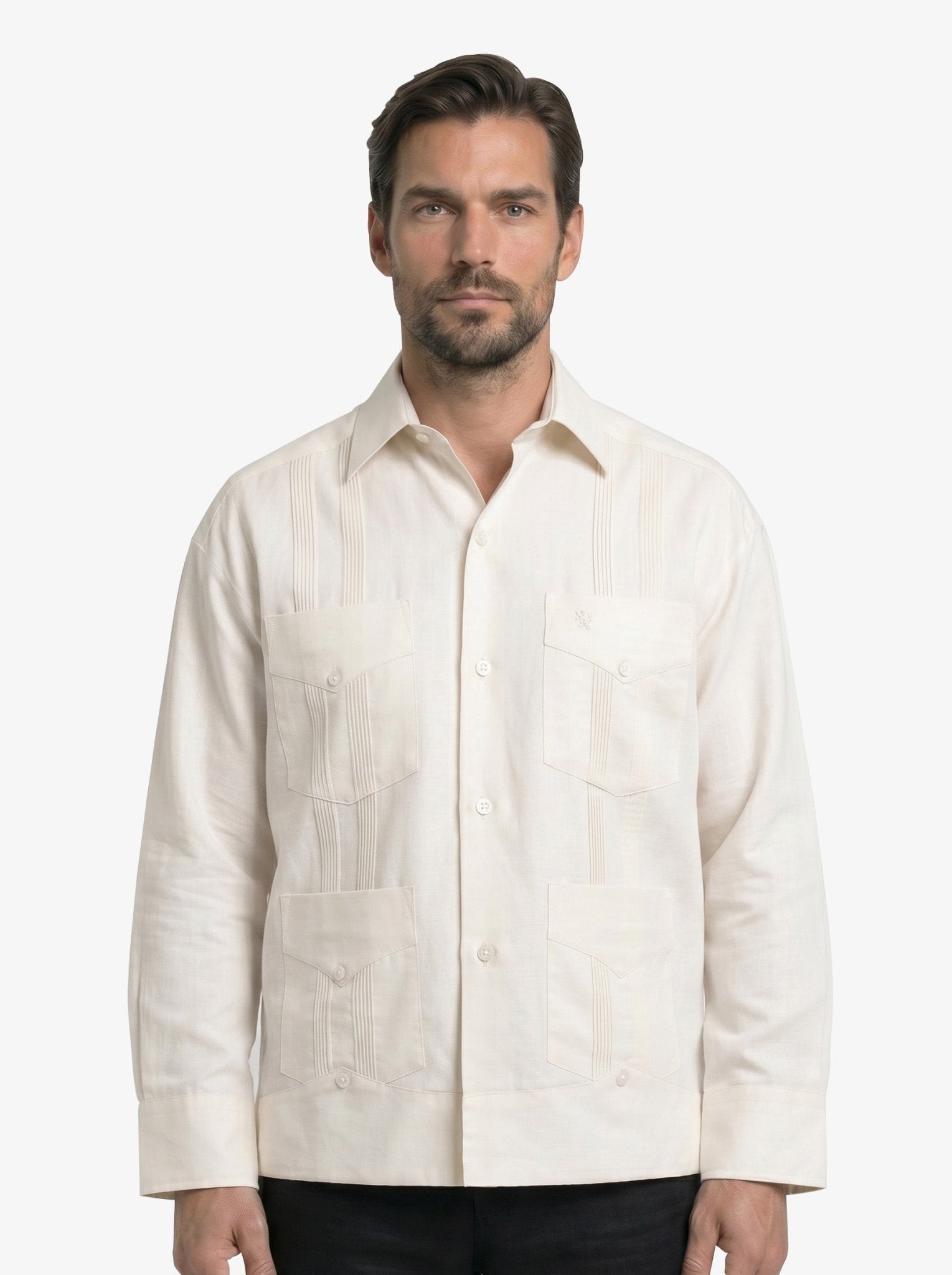 Manchester Guayabera Lisa Algodón y Poliéster - Manchester