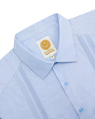 Manchester Guayabera Lisa Algodón y Poliéster color azul para hombre
