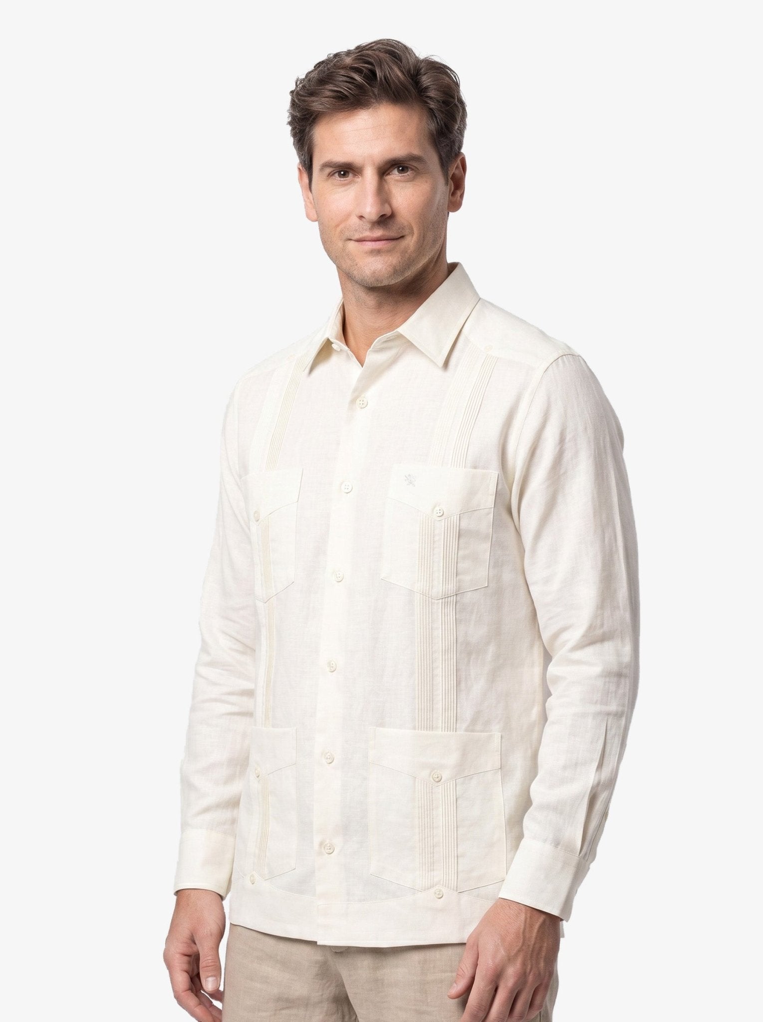Manchester Guayabera Lisa Algodón y Poliéster - Manchester