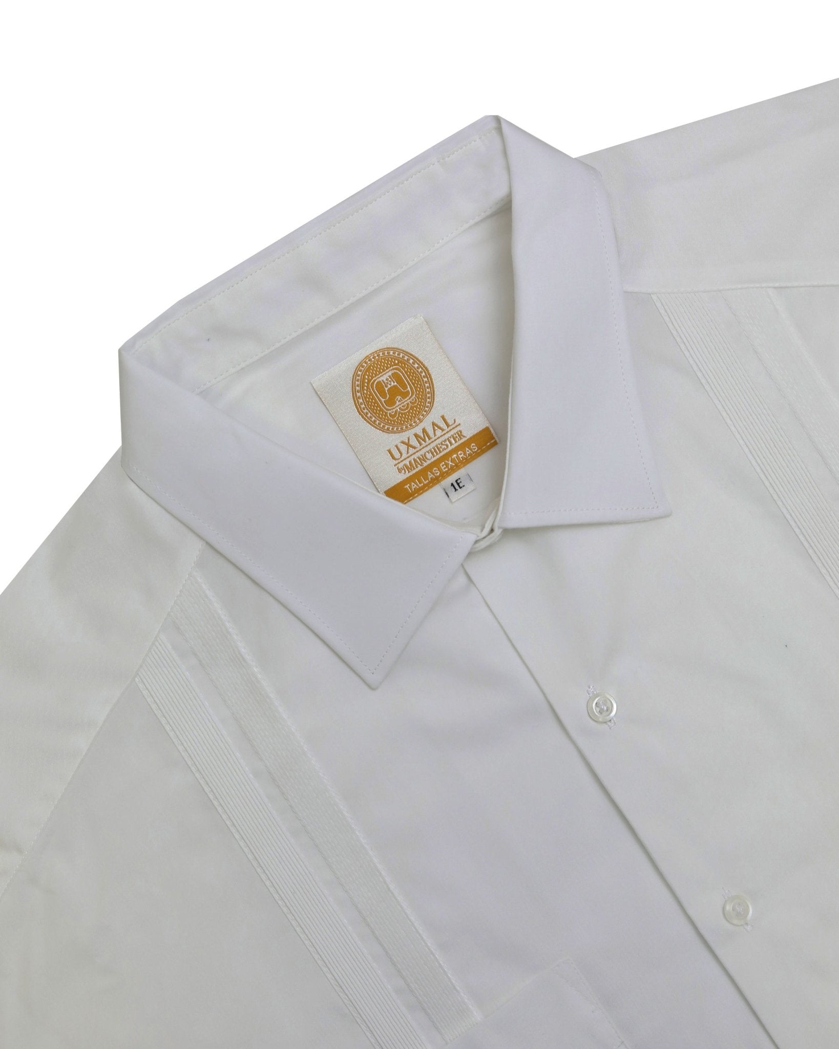 Manchester Guayabera Lisa Big and Tall Algodón y Poliéster - Manchester