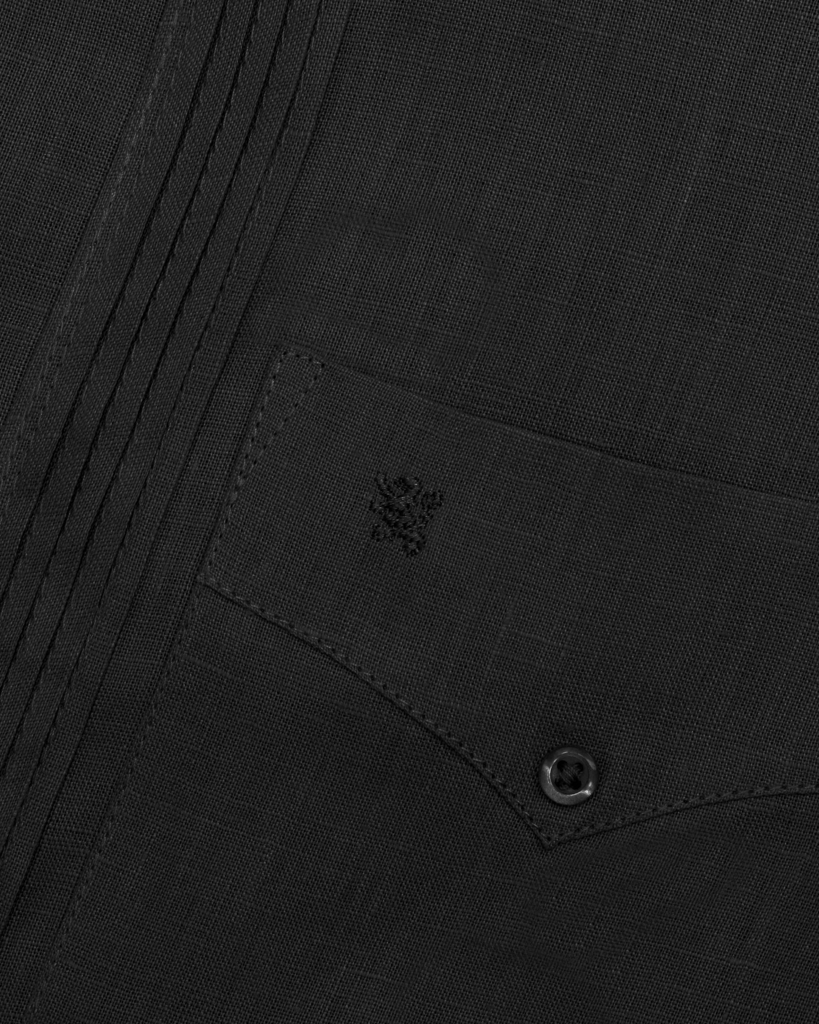 Manchester Guayabera Lisa con Puño Convertible de Lino - Manchester
