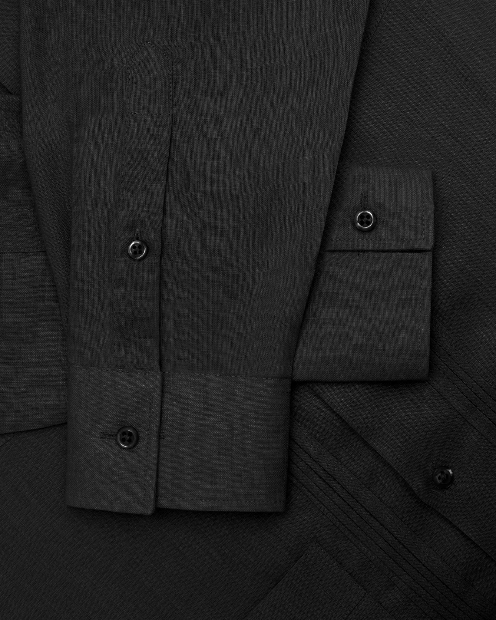 Manchester Guayabera Lisa con Puño Convertible de Lino - Manchester