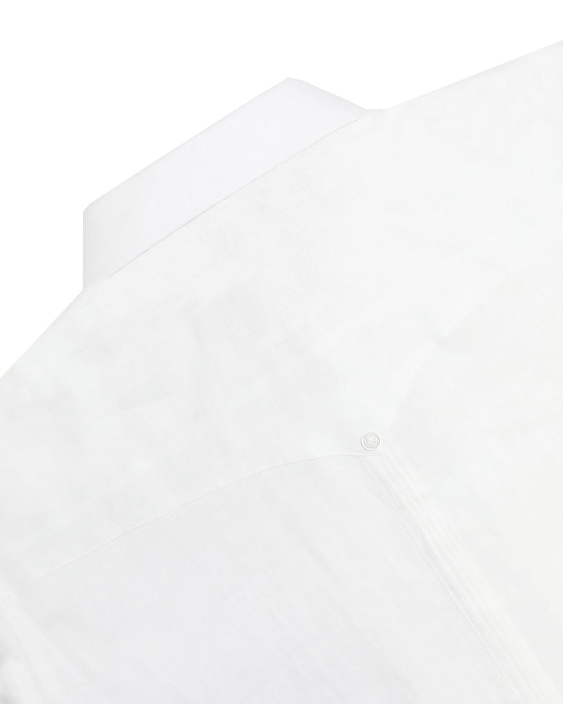 Manchester Guayabera Lisa con Puño Convertible de Lino - Manchester