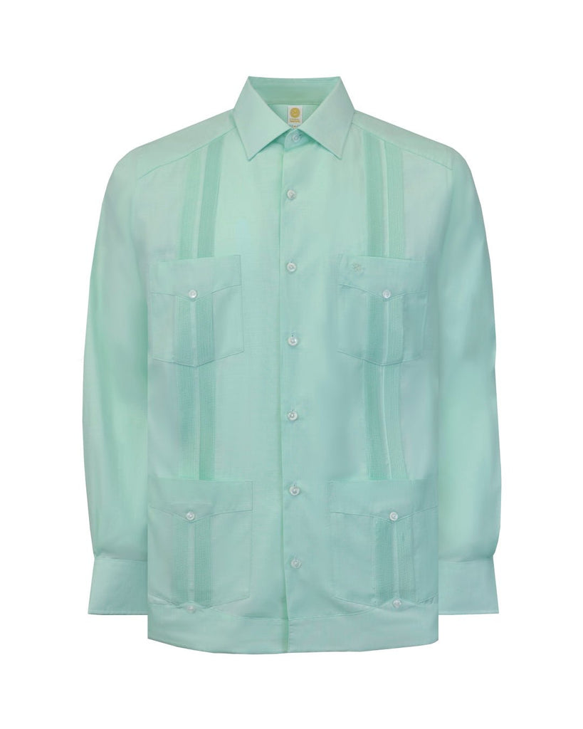 Manchester Guayabera Lisa Poliéster y Algodón - Manchester