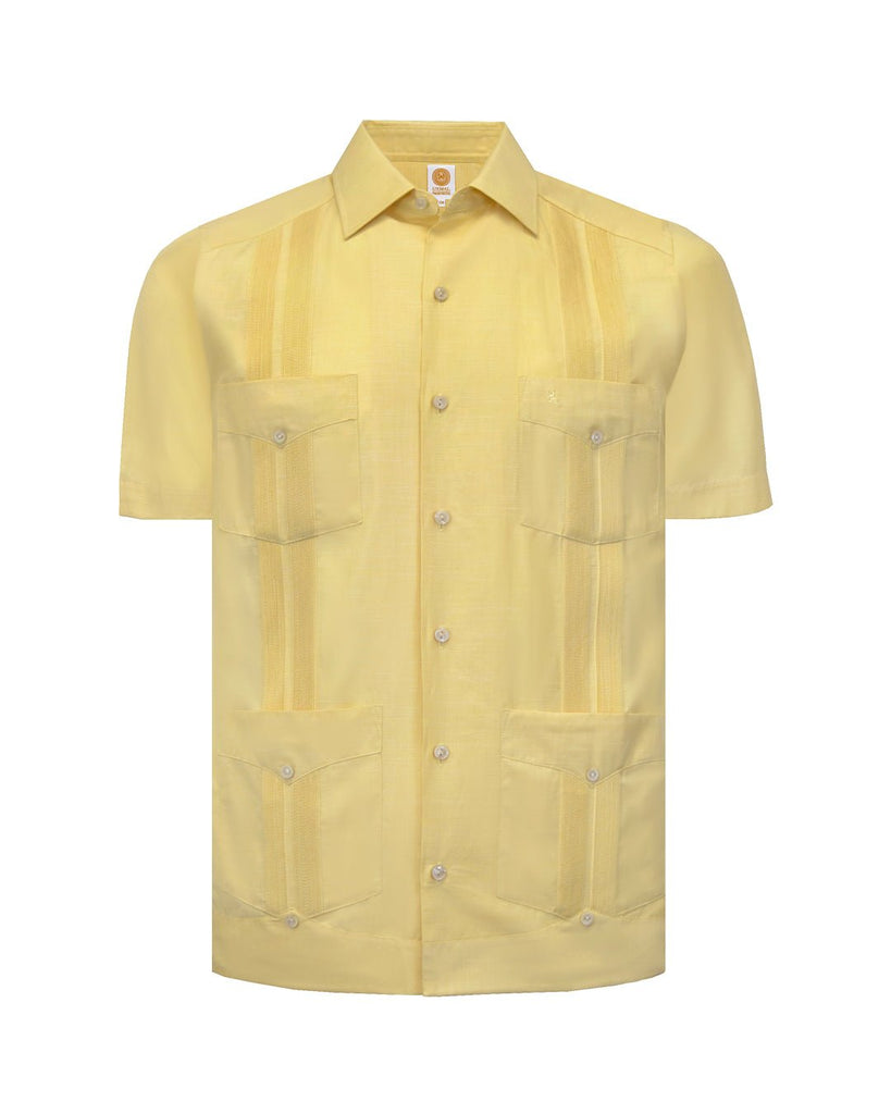 Manchester Guayabera Lisa Poliéster y Algodón - Manchester