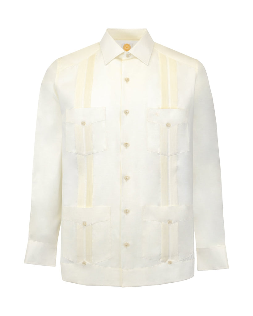 Manchester Guayabera Lisa Poliéster y Algodón - Manchester